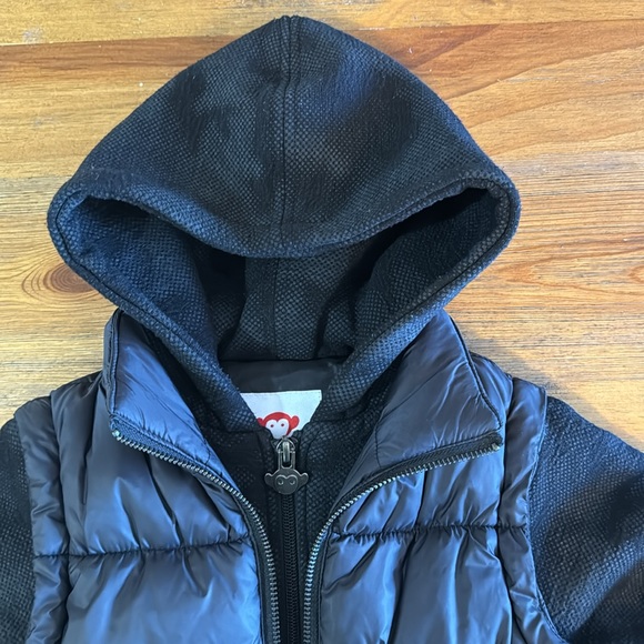 Appaman Boys 3T Black Puffer Coat With Removable Sleeves - Picture 2 of 6